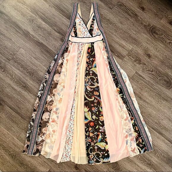 Altar'd State Dresses & Skirts - Altar'd State Pink Floral Patchwork Maxi Dress
